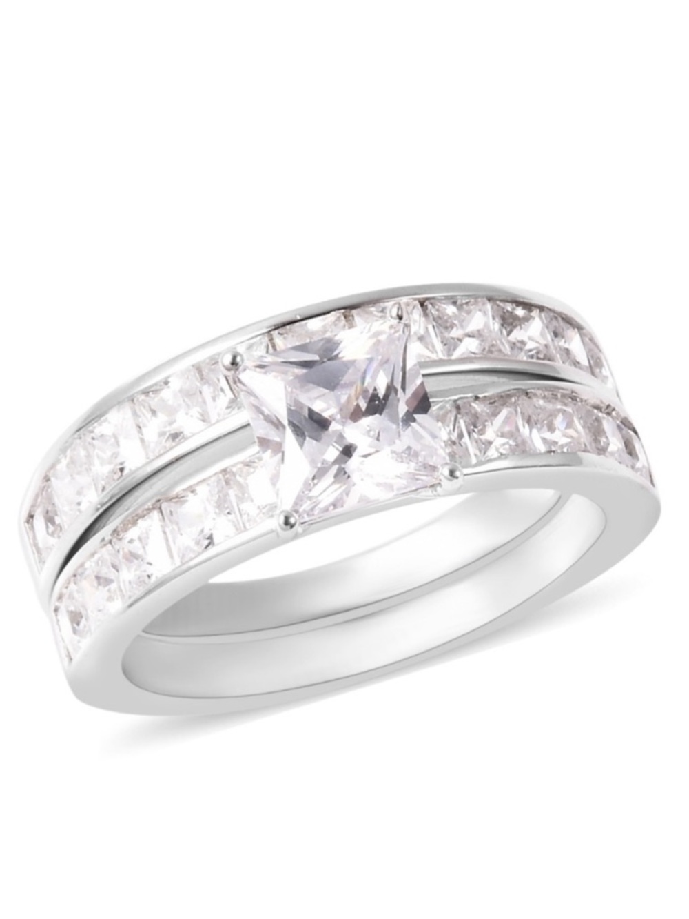 AAA Premium Cubic Zirconia In Sterling Silver